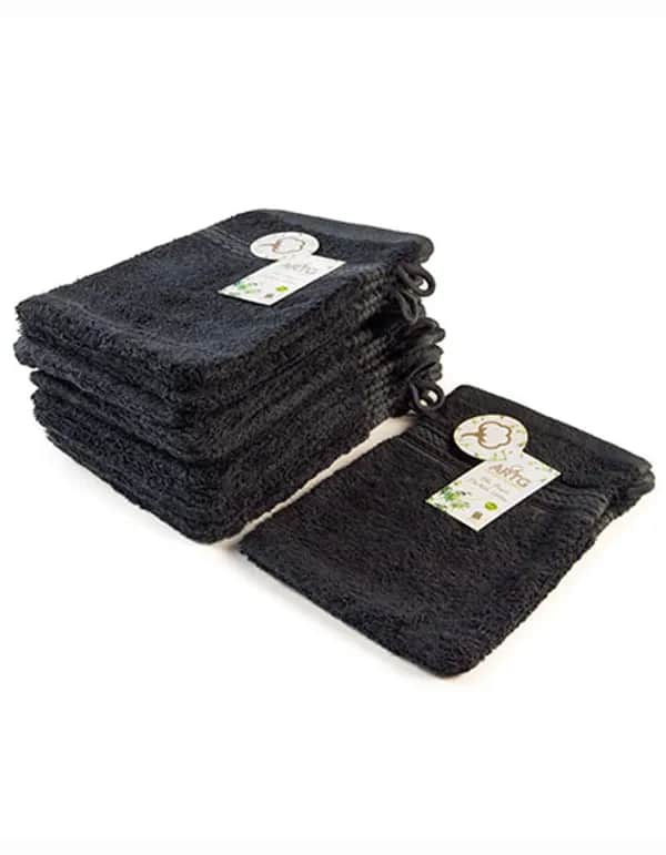 Natural Bamboo Washing Glove - Black