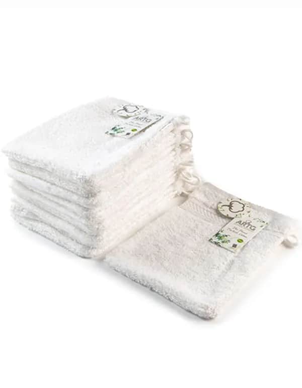 Natural Bamboo Washing Glove - White