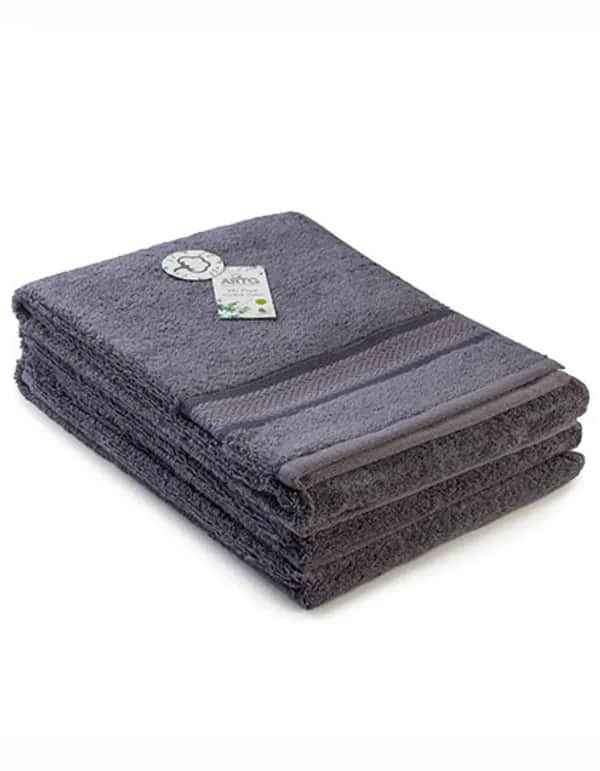 Natural Bamboo Hand Towel - Dark Grey