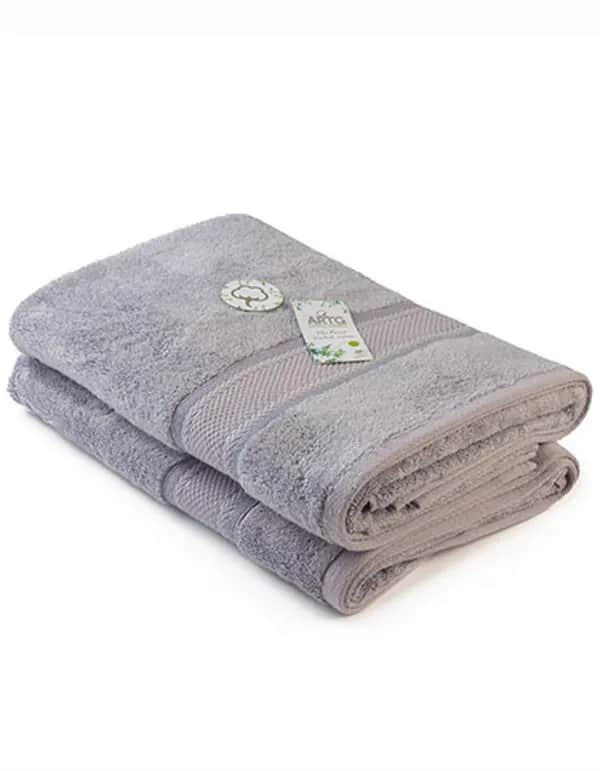 Natural Bamboo Bath Towel - Light Grey