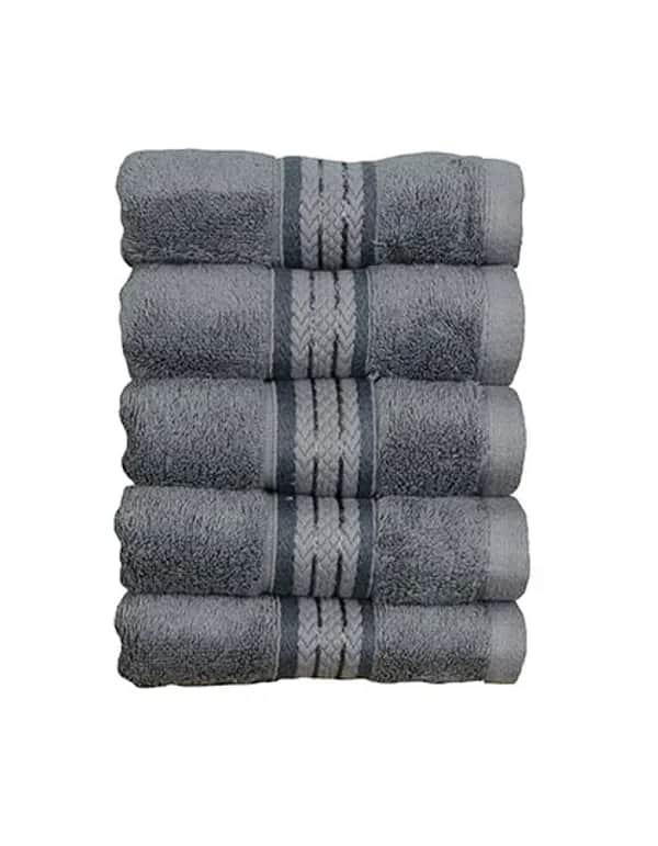 Natural Bamboo Guest Towel - Dark Grey