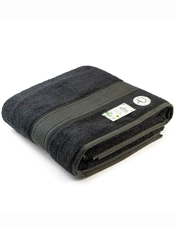 Natural Bamboo Beach Towel - Black