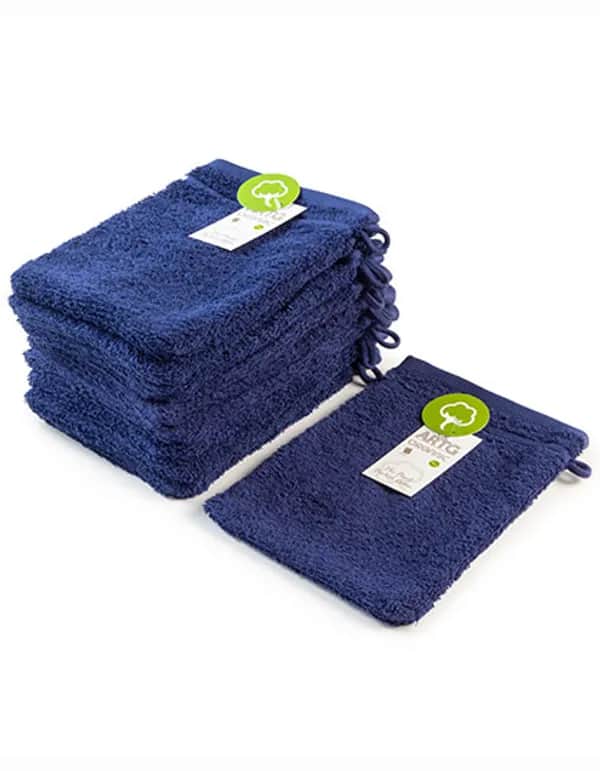 Organic Washing Glove - French Navy