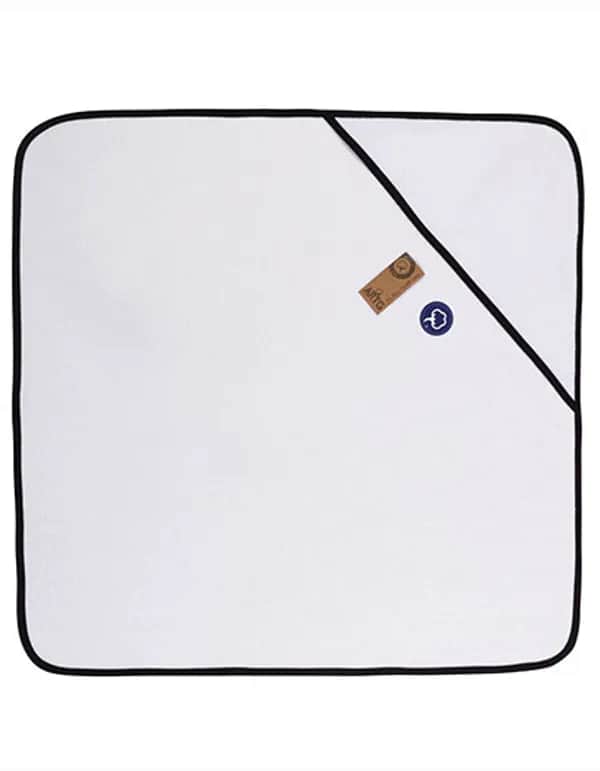 Babiezz® ALL-Over Sublimation Hooded Towel - White/Black