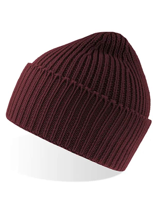 Oak Beanie - Burgundy Melange