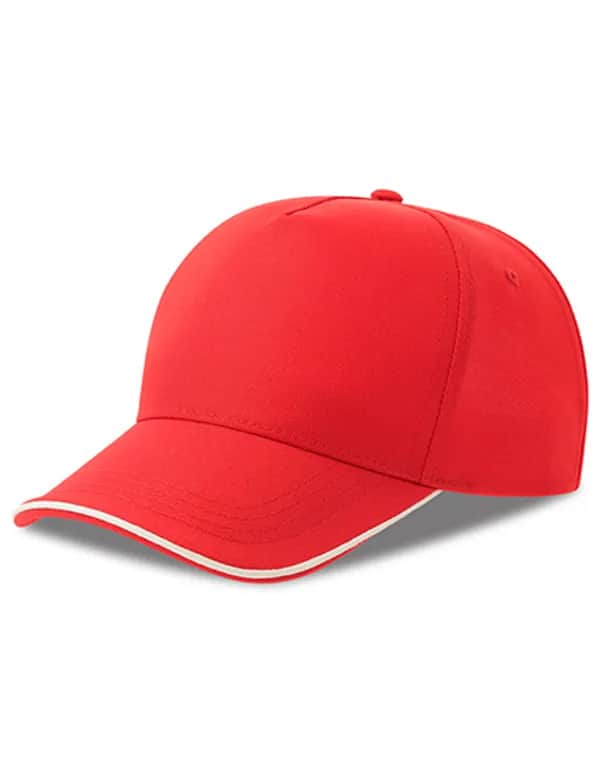 Recy Five Piping Cap - Red/White