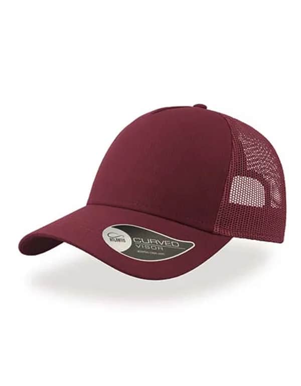 Rapper Cotton Cap - Burgundy/Burgundy