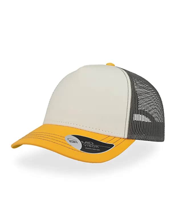 Rapper Canvas Cap - White/Gold/Dark Grey