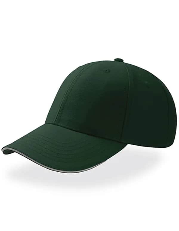 Sport Sandwich Cap - Bottle Green/White