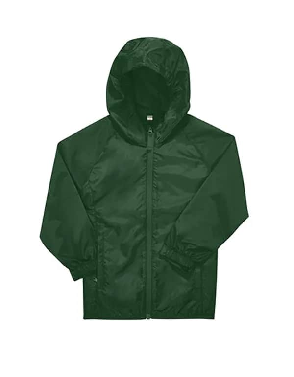 Kids #Reset Windbreaker - Bottle Green