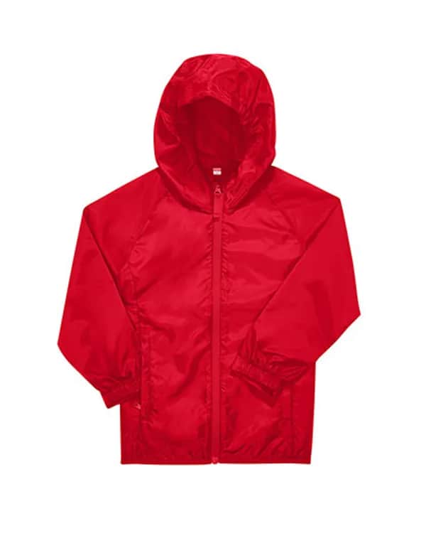 Kids #Reset Windbreaker - Red
