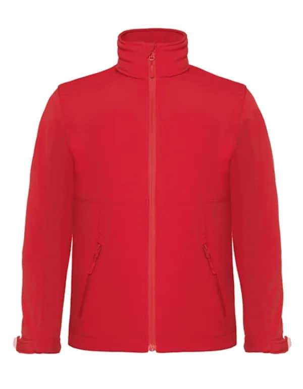 Kids´ Hooded Softshell Jacket - Red
