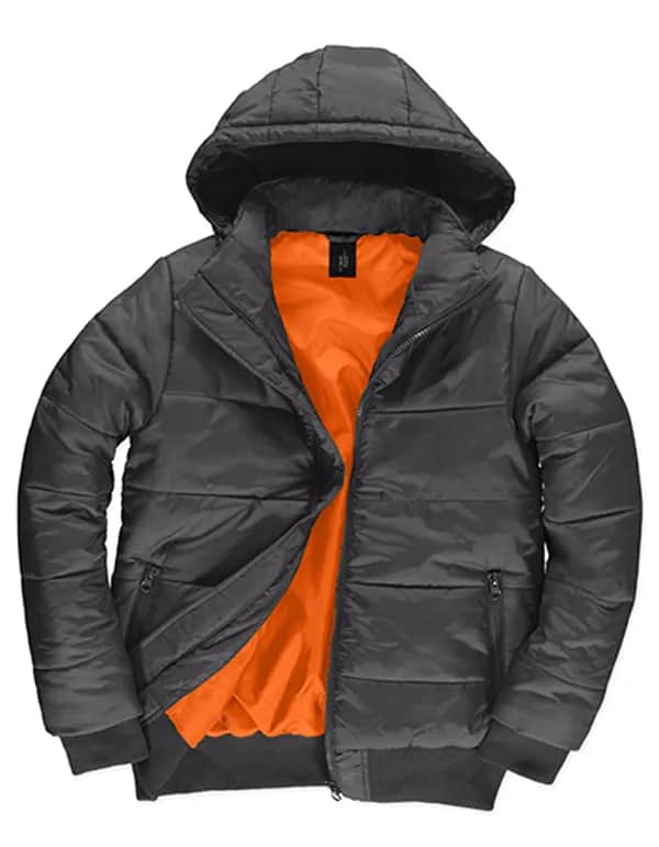 Men´s Jacket Superhood - Dark Grey (Solid)/Neon Orange
