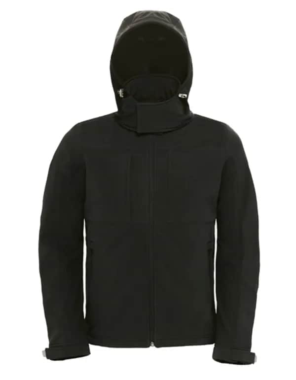 Men´s Hooded Softshell - Black