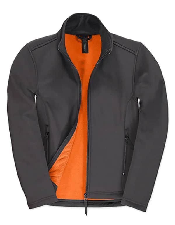 Women´s Jacket Softshell ID.701 - Dark Grey (Solid)/Neon Orange