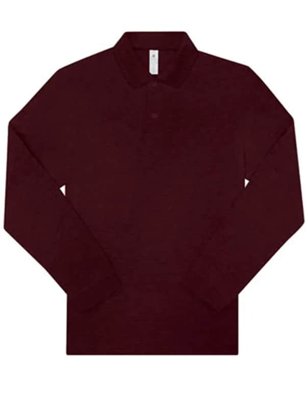 My Polo 210 Long Sleeve - Heather Burgundy