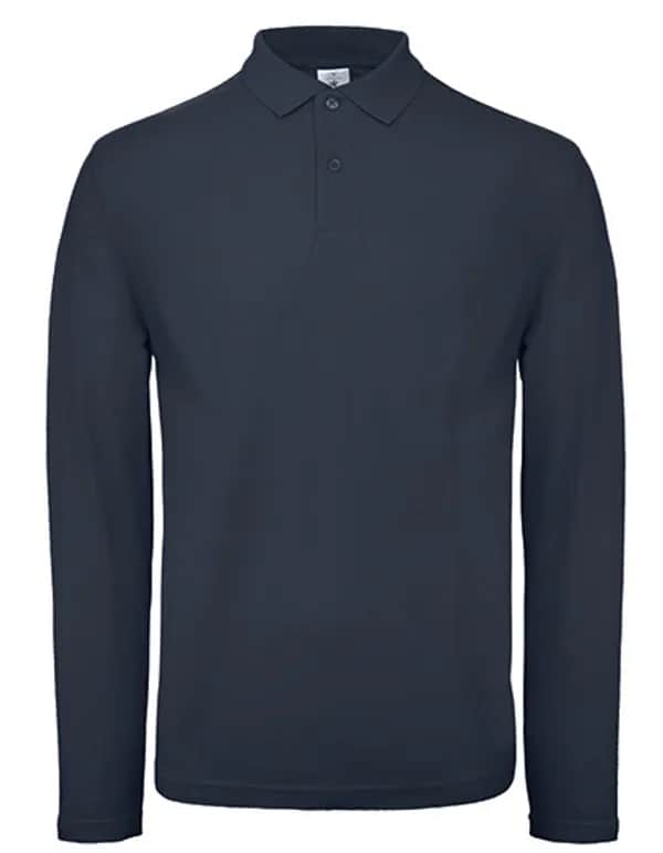 Men´s Long Sleeve Polo ID.001 - Navy