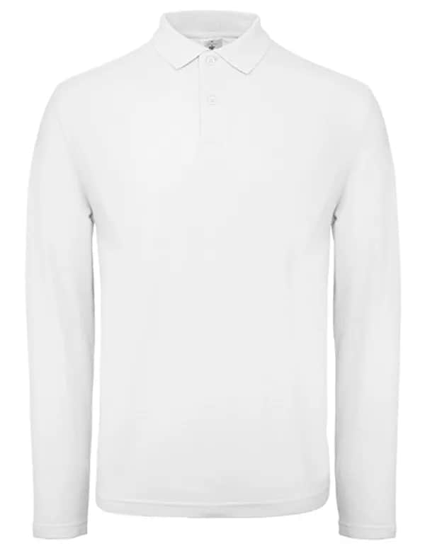 Men´s Long Sleeve Polo ID.001 - White