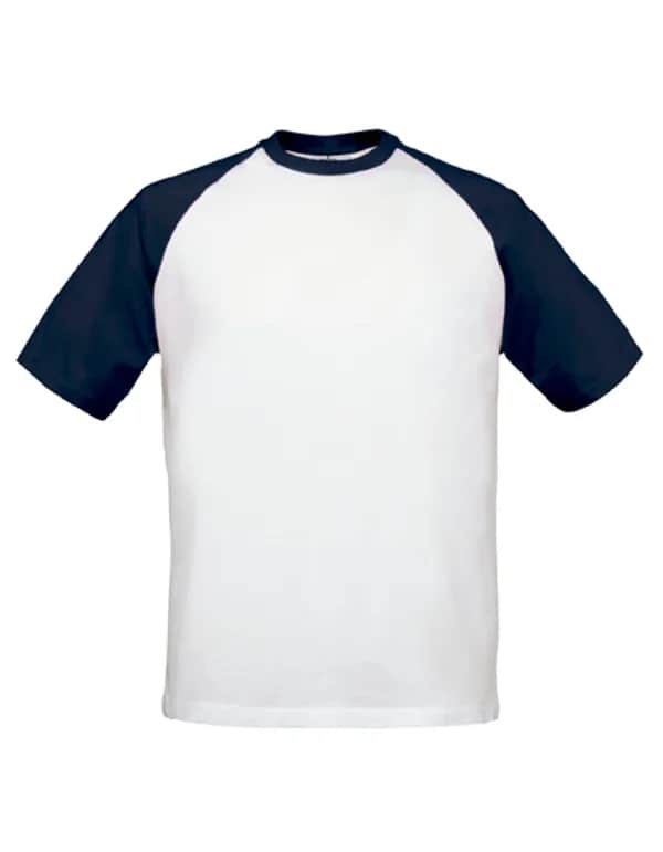 T-Shirt Base-Ball - White/Navy
