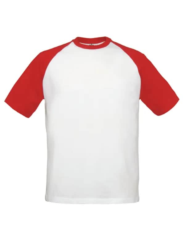 T-Shirt Base-Ball - White/Red