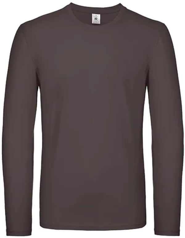 Men´s T-Shirt #E150 Long Sleeve - Bear Brown