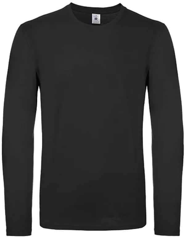 Men´s T-Shirt #E150 Long Sleeve - Black