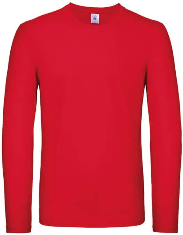 Men´s T-Shirt #E150 Long Sleeve - Red