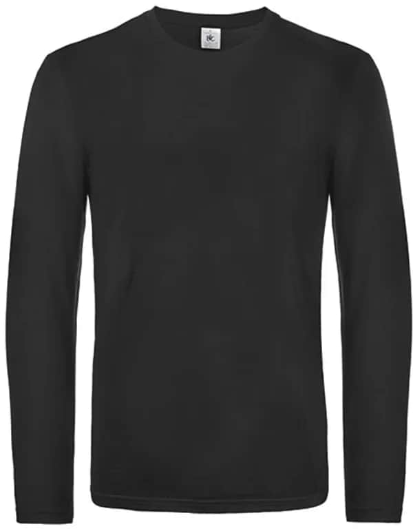 Men´s T-Shirt #E190 Long Sleeve - Black
