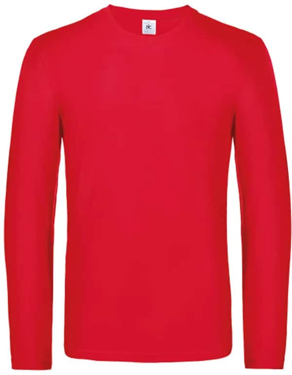 Men´s T-Shirt #E190 Long Sleeve - Red