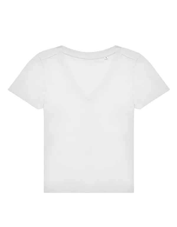 Women´s #E150 V T-Shirt - White