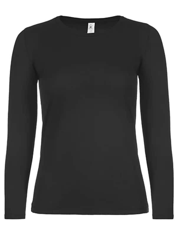 Women´s T-Shirt #E150 Long Sleeve - Black