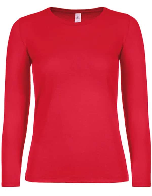 Women´s T-Shirt #E150 Long Sleeve - Red