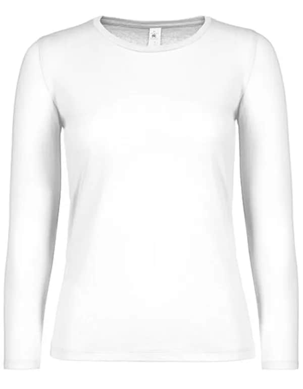 Women´s T-Shirt #E150 Long Sleeve - White