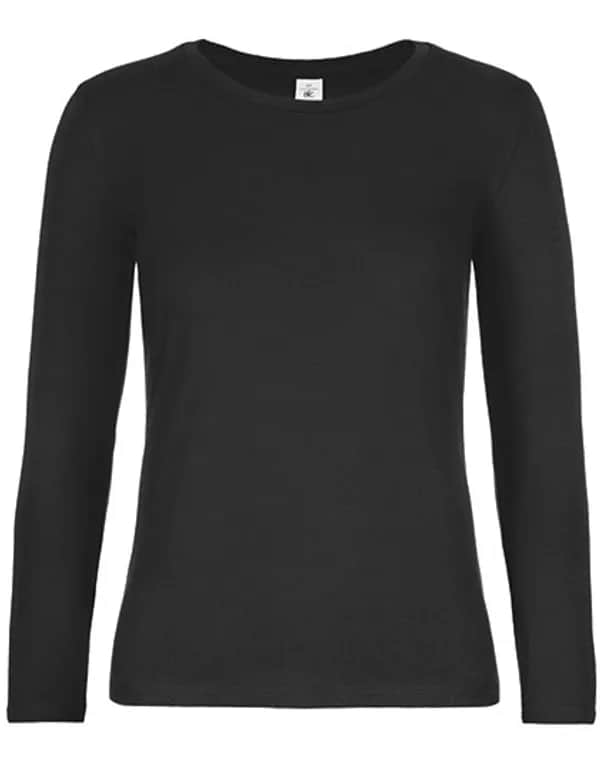 Women´s T-Shirt #E190 Long Sleeve - Black