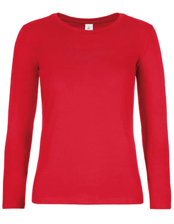 Women´s T-Shirt #E190 Long Sleeve - Red