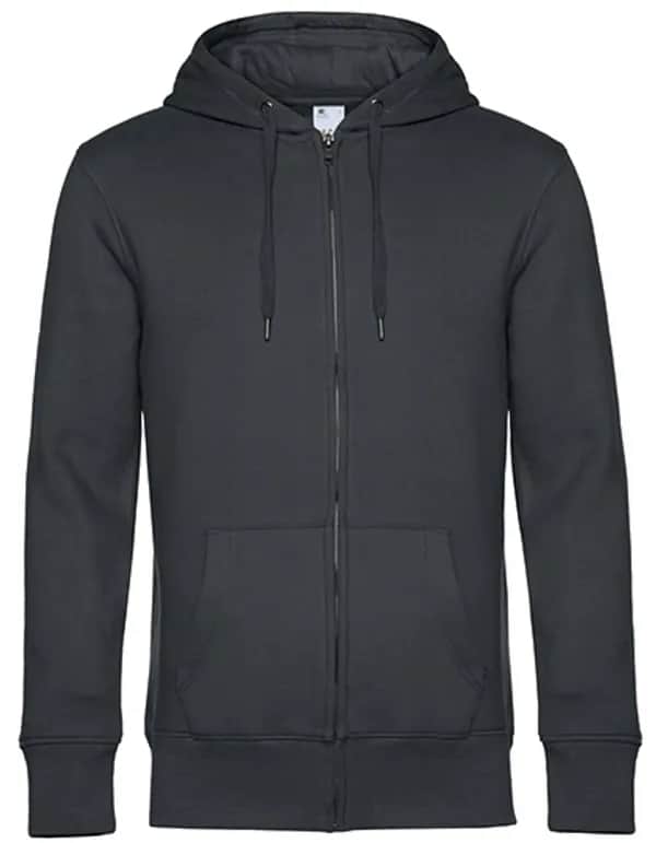 KING Zipped Hood Jacket_° - Asphalt