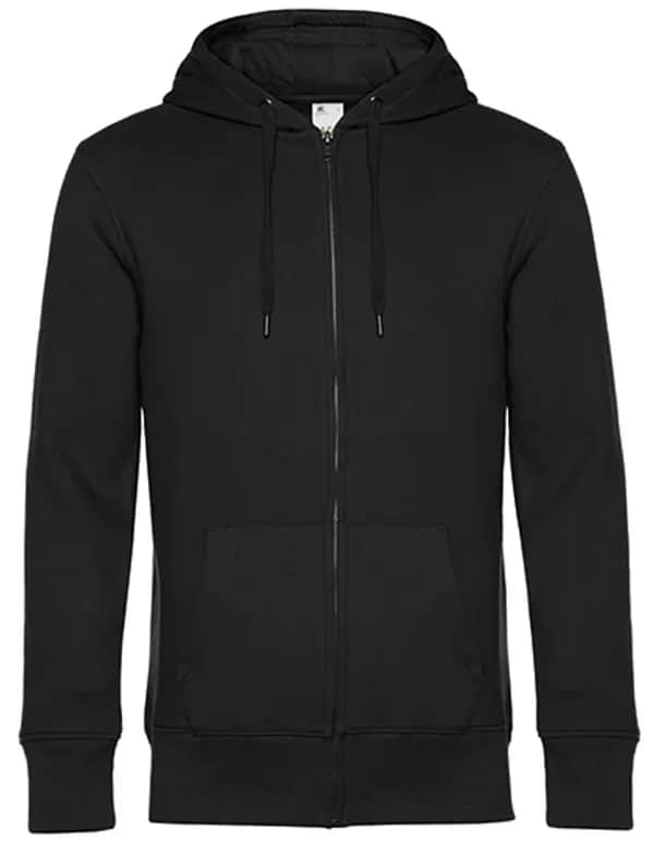 KING Zipped Hood Jacket_° - Black Pure