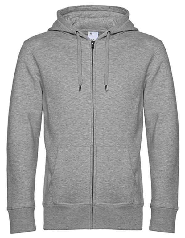KING Zipped Hood Jacket_° - Heather Grey