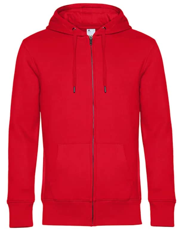 KING Zipped Hood Jacket_° - Red