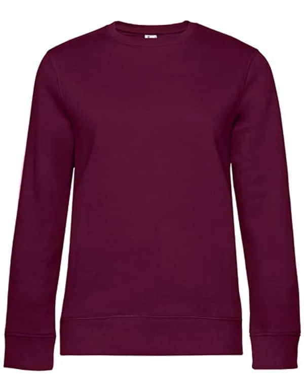 QUEEN Crew Neck Sweat_° - Dark Cherry