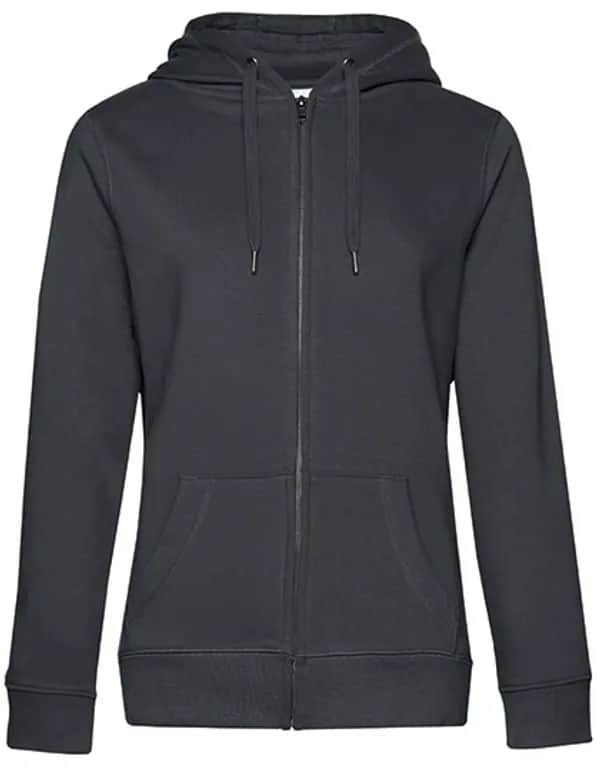 QUEEN Zipped Hood Jacket_° - Asphalt