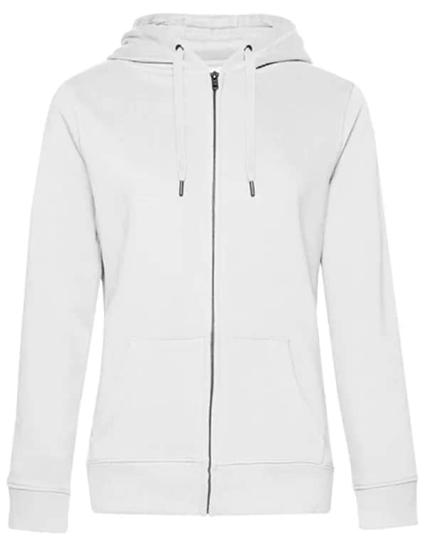 QUEEN Zipped Hood Jacket_° - White