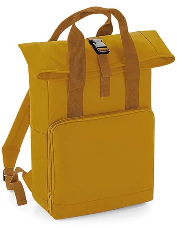 Twin Handle Roll-Top Backpack - Mustard