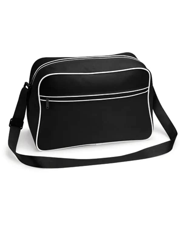 Retro Shoulder Bag - Black/White