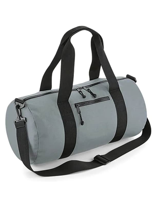 Recycled Barrel Bag - Pure Grey