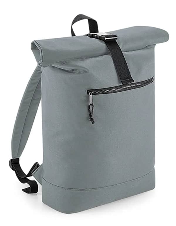 Recycled Roll-Top Backpack - Pure Grey