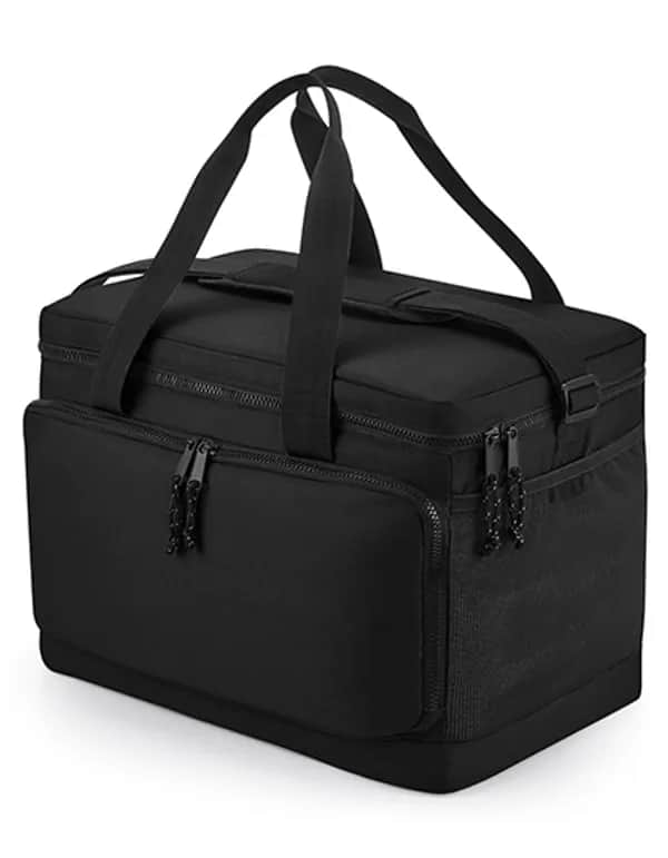 Recycled Large Cooler Shoulder Bag - Black