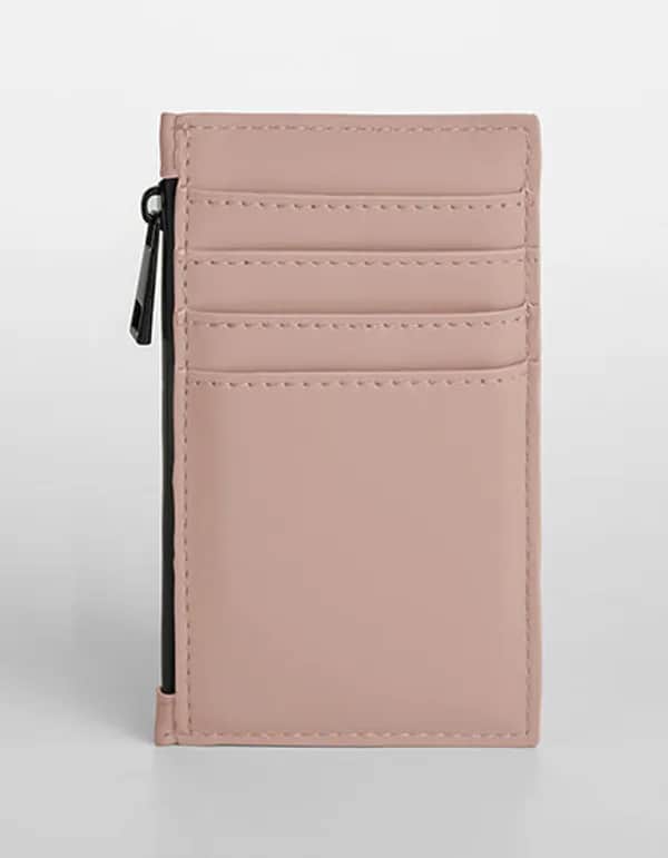Matte PU Card Holder - Nude Pink