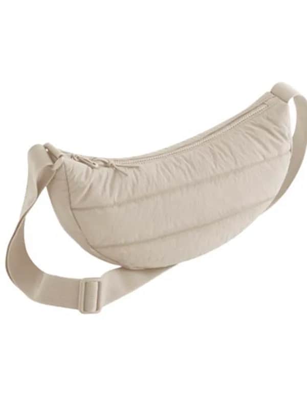 Quilted Cross Body Bag - Natural Stone