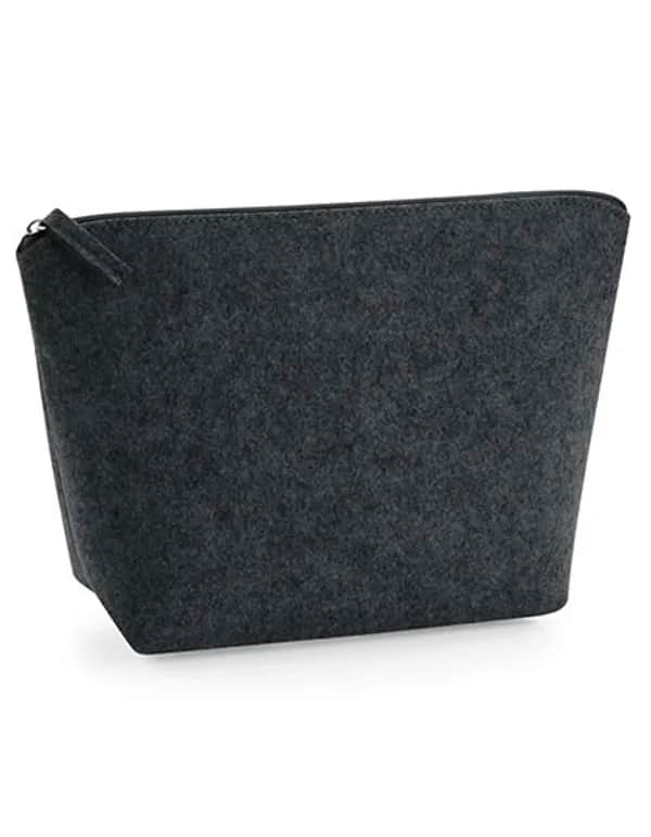 Felt Accessory Bag - Charcoal Melange